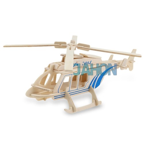 Конструктор: Сборная деревянная модель" Вертолет" 3D