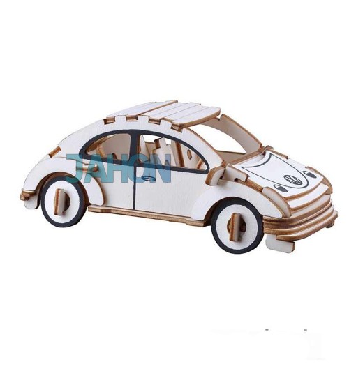 Конструктор: Сборная деревянная модель" Автомобиль жук" 3D