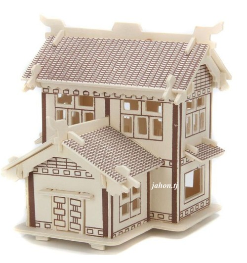 Конструктор: Сборная деревянная модель" Дом" 3D